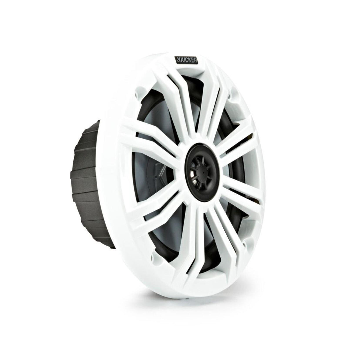 Kicker Marine 45KM654 Speakers KM Series 6.5" Coaxial White & Charcoal Grills