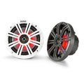 Kicker Marine 45KM654L Speakers KM 6.5" Coaxial White & Charcoal LED Grills