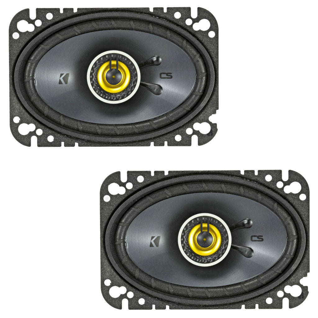 Kicker 46CSC464 CS Series 4x6" 2 Way Car Door Dash Coaxial Speakers 50w RMS Pair