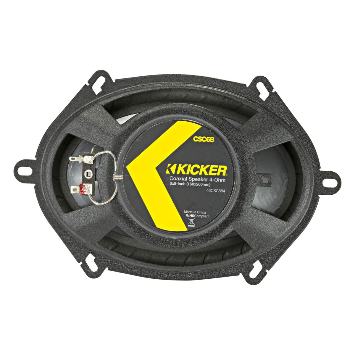 Kicker 46CSC684 CS Series 6x8" 2 Way Car Door Shelf Coaxial Speakers 75w RMS