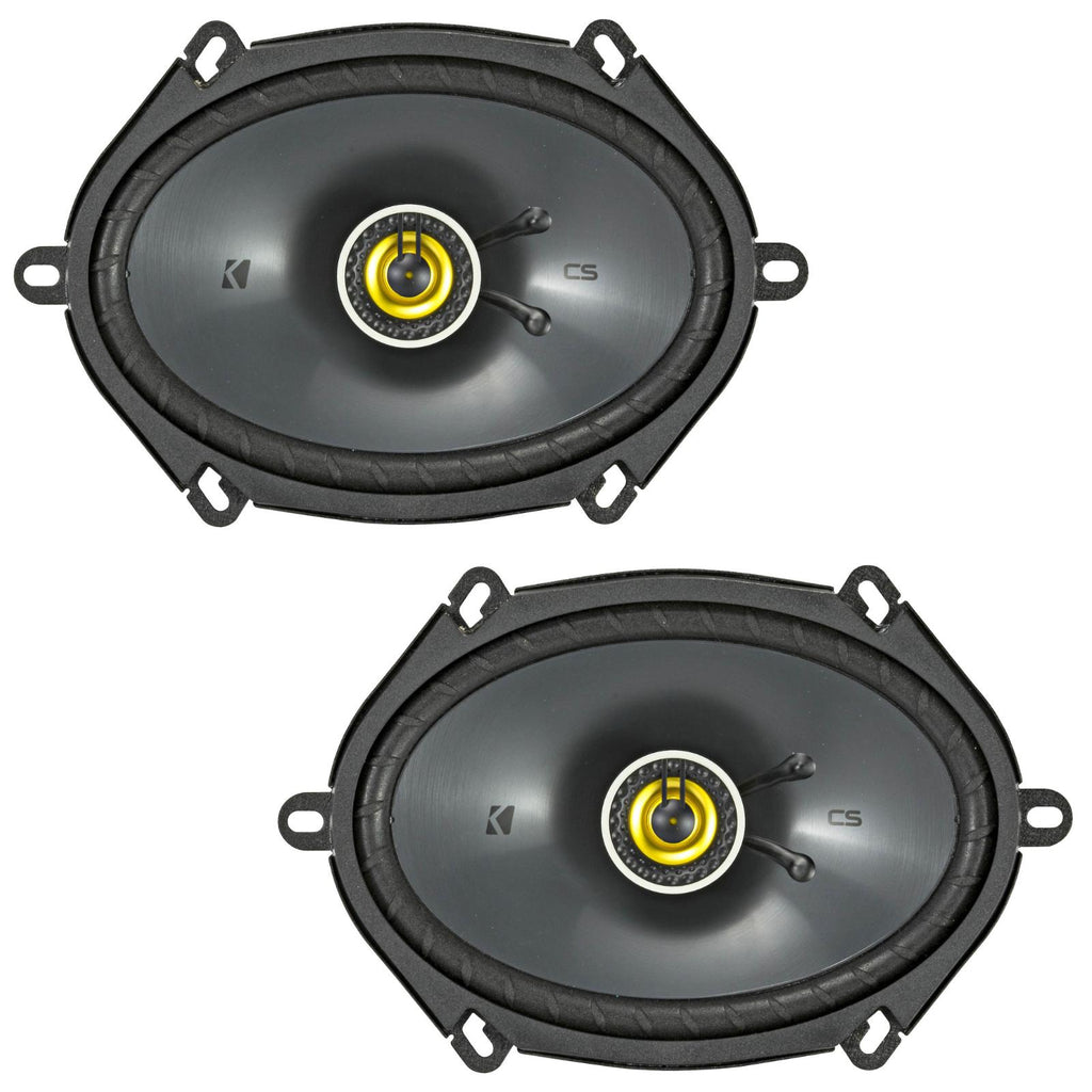Kicker 46CSC684 CS Series 6x8" 2 Way Car Door Shelf Coaxial Speakers 75w RMS