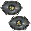Kicker 46CSC684 CS Series 6x8" 2 Way Car Door Shelf Coaxial Speakers 75w RMS