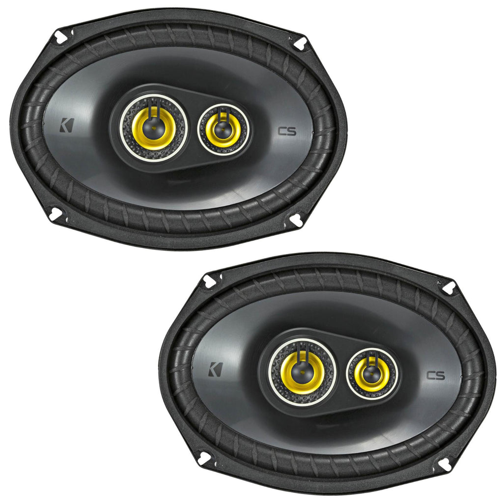 Kicker 46CSC6934 CS Series 6x9" 3 Way Car Parcel Shelf Coaxial Speakers 150w RMS