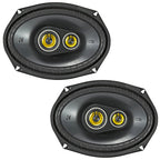Kicker 46CSC6934 CS Series 6x9" 3 Way Car Parcel Shelf Coaxial Speakers 150w RMS