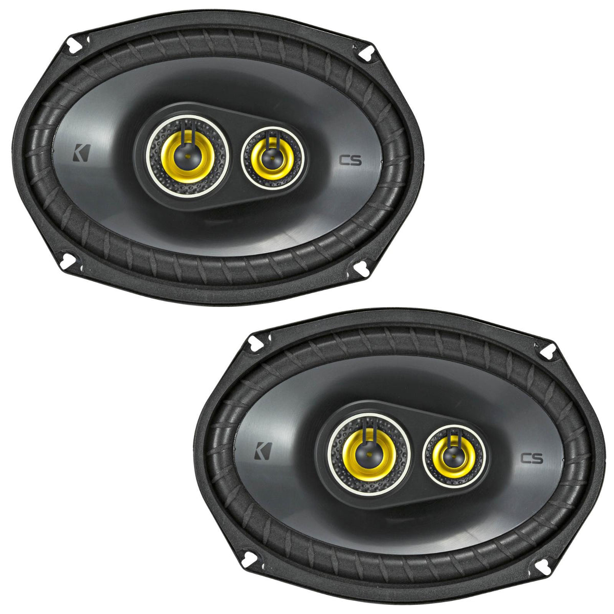 Kicker 46CSC6934 CS Series 6x9" 3 Way Car Parcel Shelf Coaxial Speakers 150w RMS