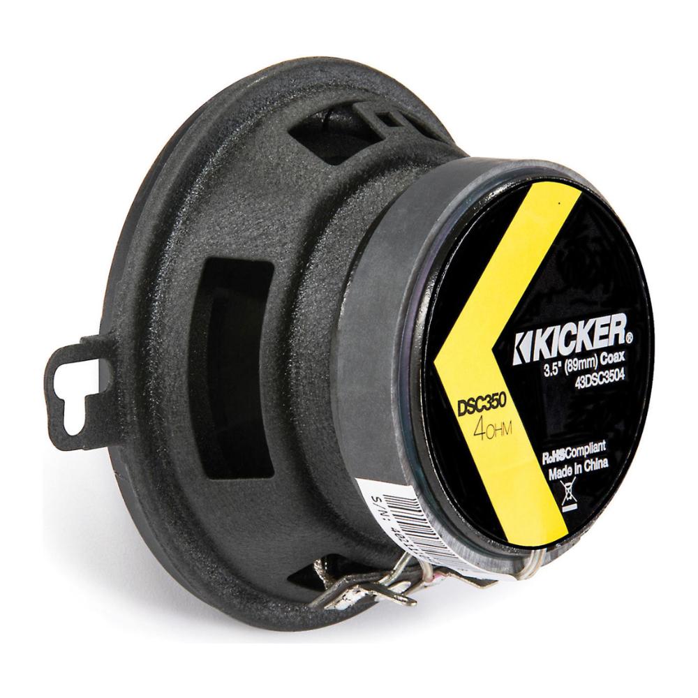 Kicker 43DSC3504 DS Series 3.5" 9cm 2 Way Car Door Dash Coaxial Speakers 20w RMS