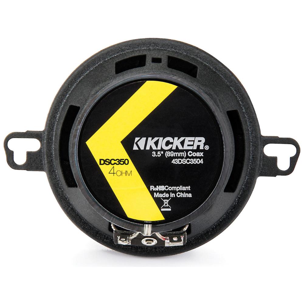 Kicker 43DSC3504 DS Series 3.5" 9cm 2 Way Car Door Dash Coaxial Speakers 20w RMS