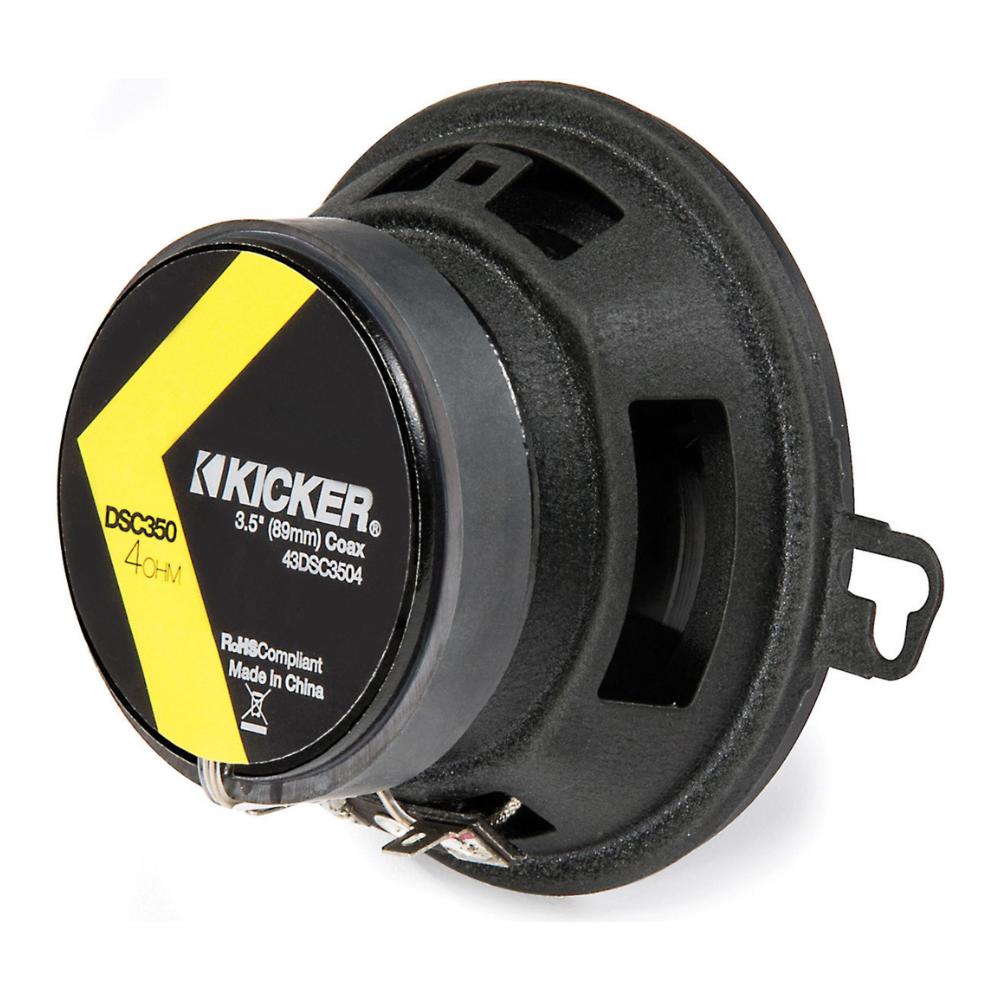 Kicker 43DSC3504 DS Series 3.5" 9cm 2 Way Car Door Dash Coaxial Speakers 20w RMS