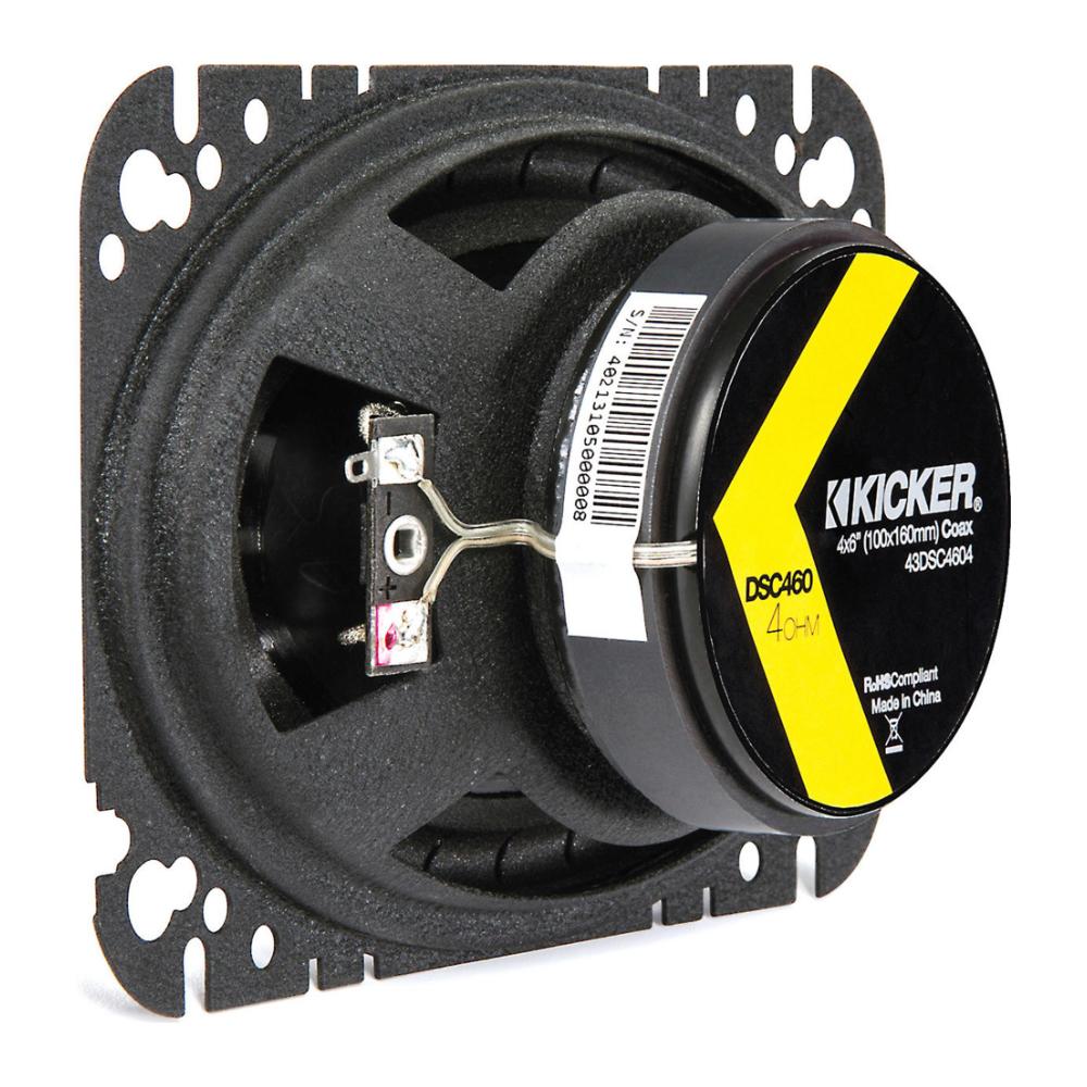 Kicker 43DSC4604 DS Series 4x6" 2 Way Car Door Shelf Coaxial Speakers 30w RMS