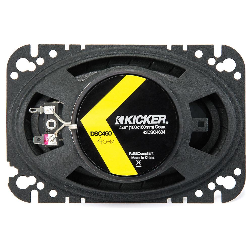 Kicker 43DSC4604 DS Series 4x6" 2 Way Car Door Shelf Coaxial Speakers 30w RMS