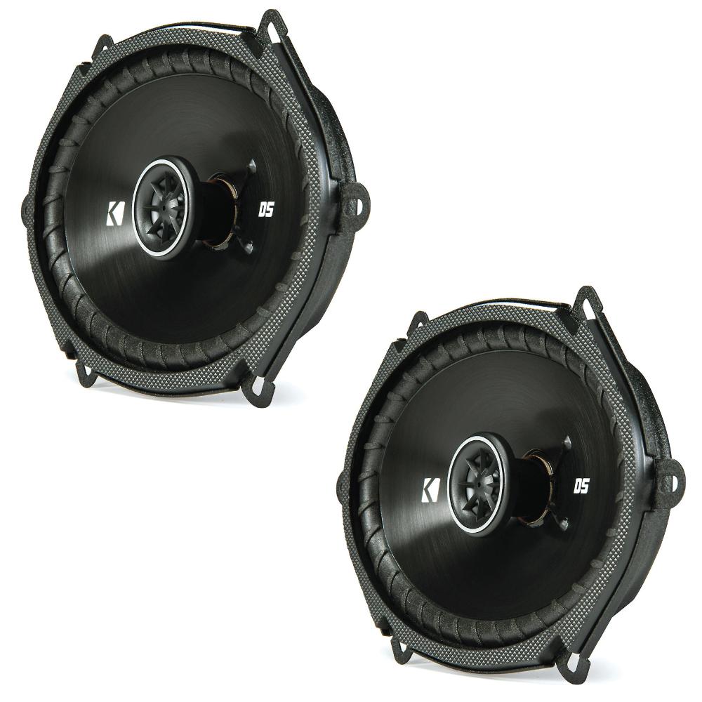 Kicker 43DSC6804 DS Series 6x8" 2 Way Car Door Shelf Coaxial Speakers 50w RMS