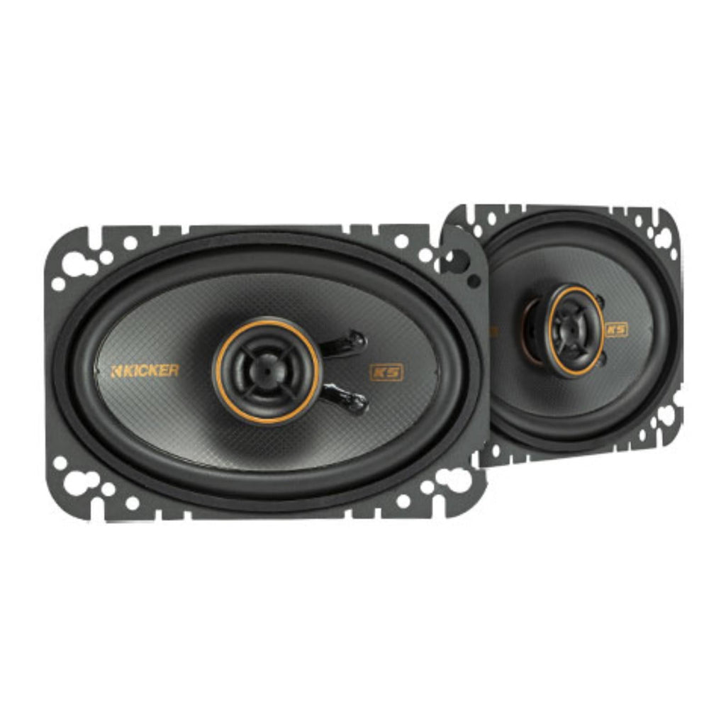 Kicker 51KSC4604 KS Series 4x6" 2 Way Car Door Dash Shelf Coaxial Speakers 75w RMS