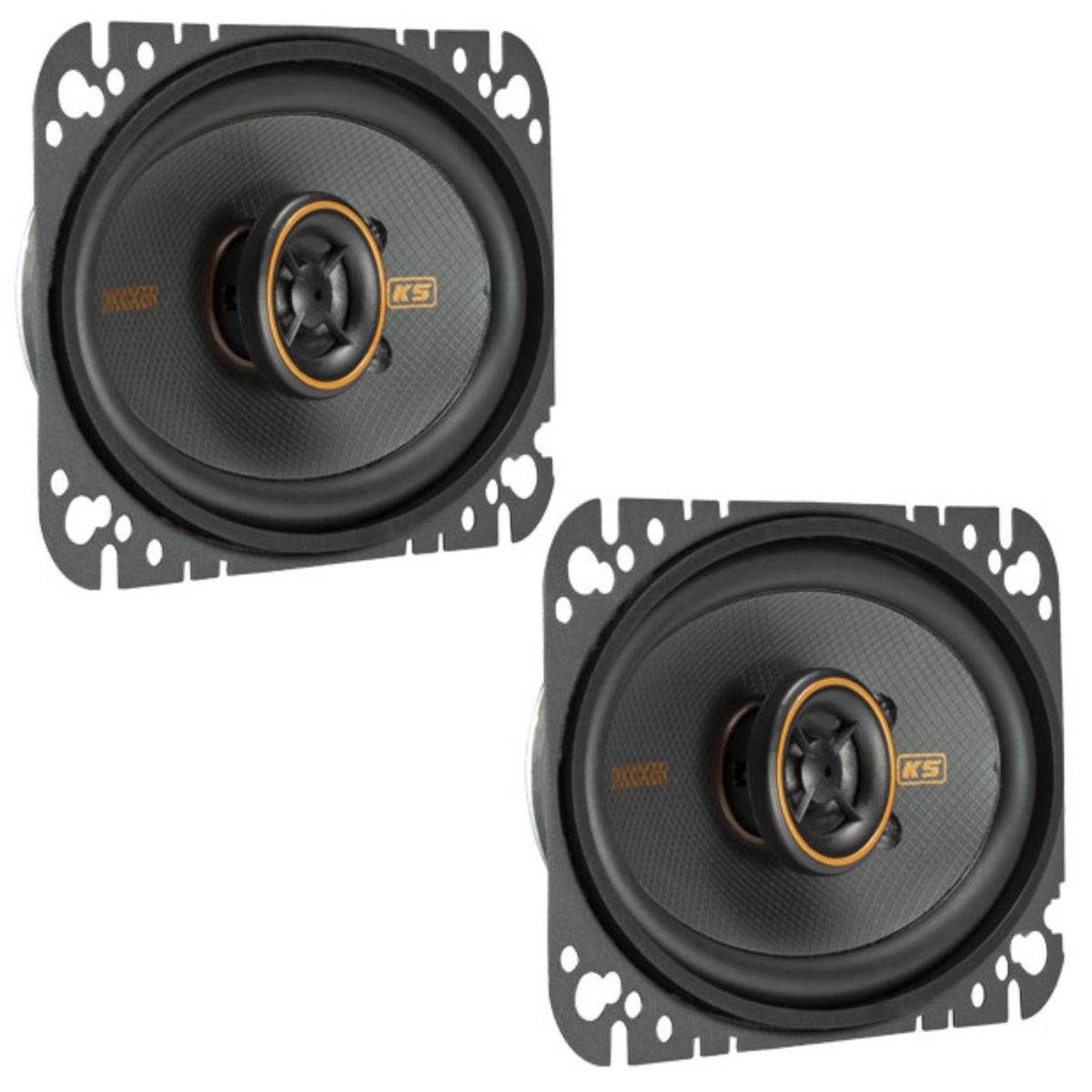 Kicker 51KSC4604 KS Series 4x6" 2 Way Car Door Dash Shelf Coaxial Speakers 75w RMS