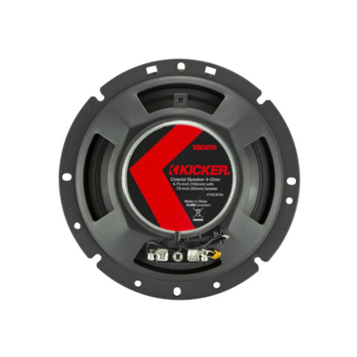 Kicker 51KSC6704 KS Series 6.75" 17cm 2 Way Car Door Coaxial Speakers 100w RMS