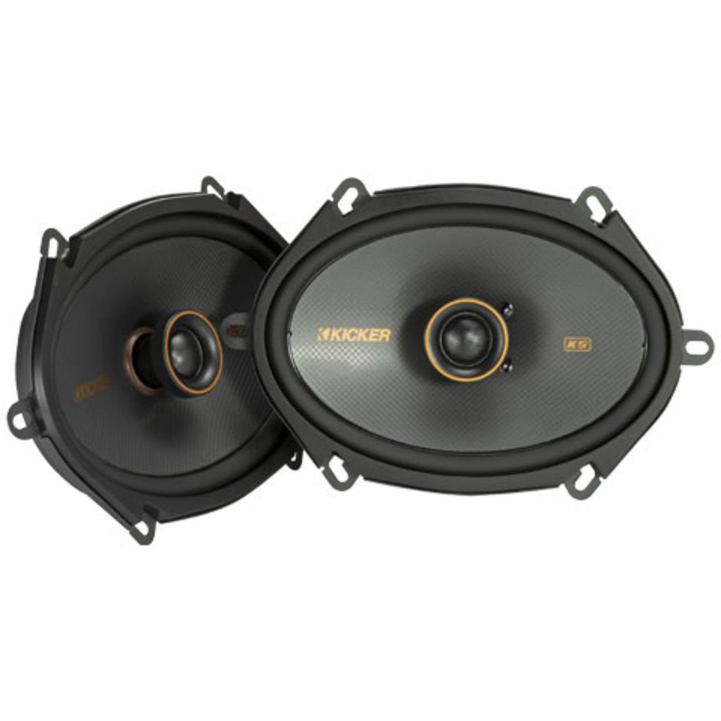 Kicker 47KSC6804 KS Series 6x8" 2 Way Car Door Dash Shelf Coaxial Speakers 75w RMS
