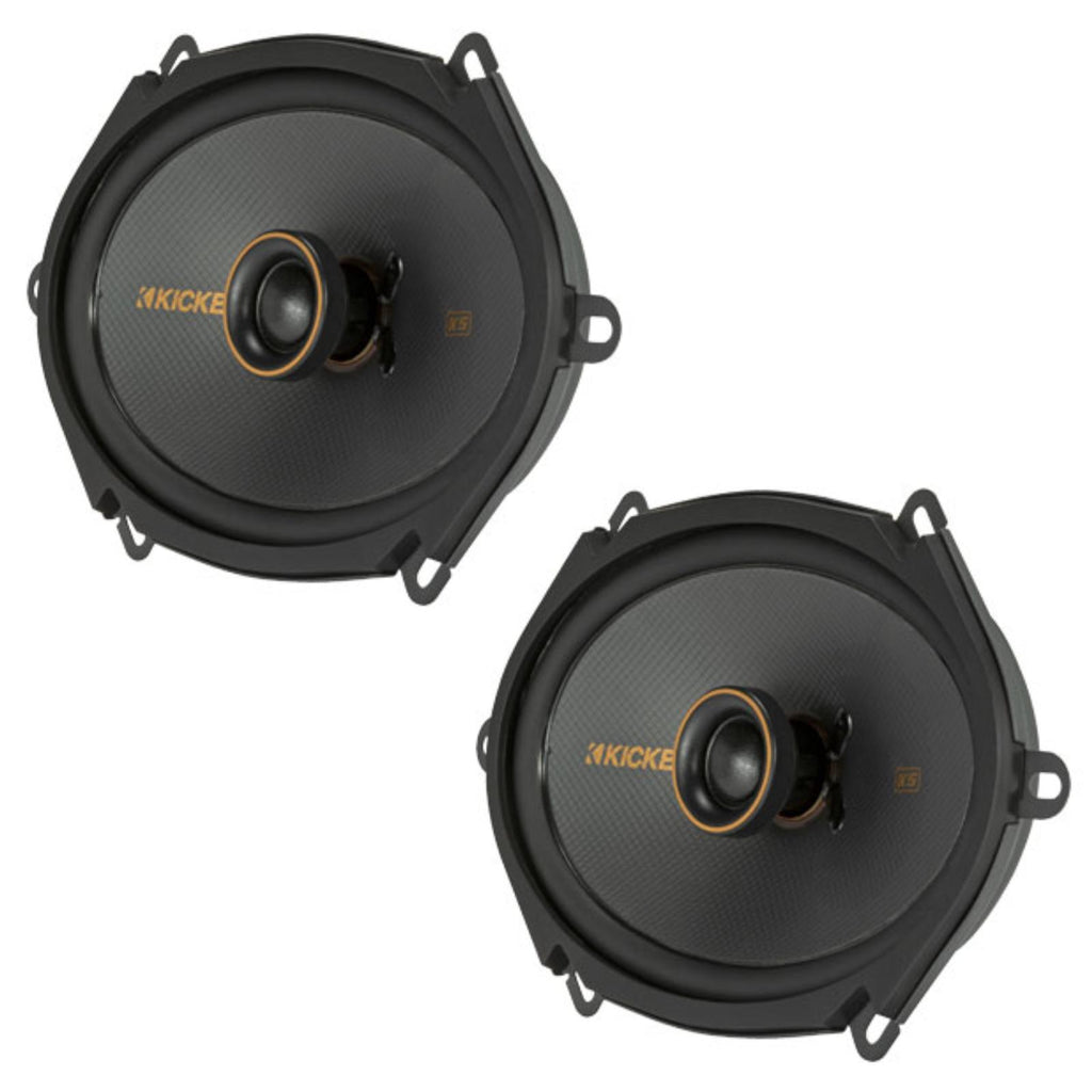 Kicker 47KSC6804 KS Series 6x8" 2 Way Car Door Dash Shelf Coaxial Speakers 75w RMS