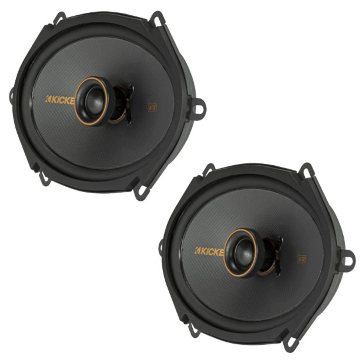Kicker 47KSC6804 KS Series 6x8" 2 Way Car Door Dash Shelf Coaxial Speakers 75w RMS