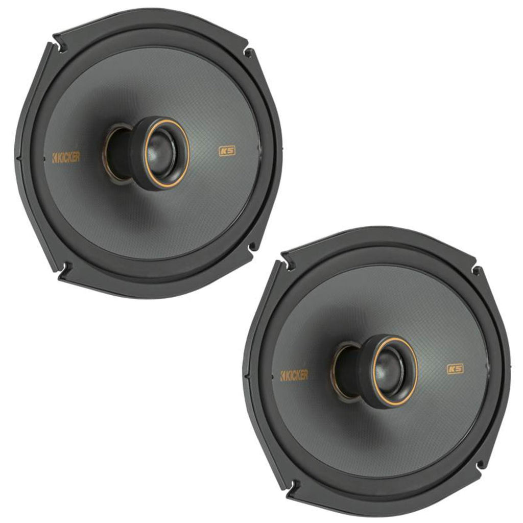 Kicker 51KSC6904 KS Series 6x9" 2 Way Car Parcel Shelf Coaxial Speakers 150w RMS