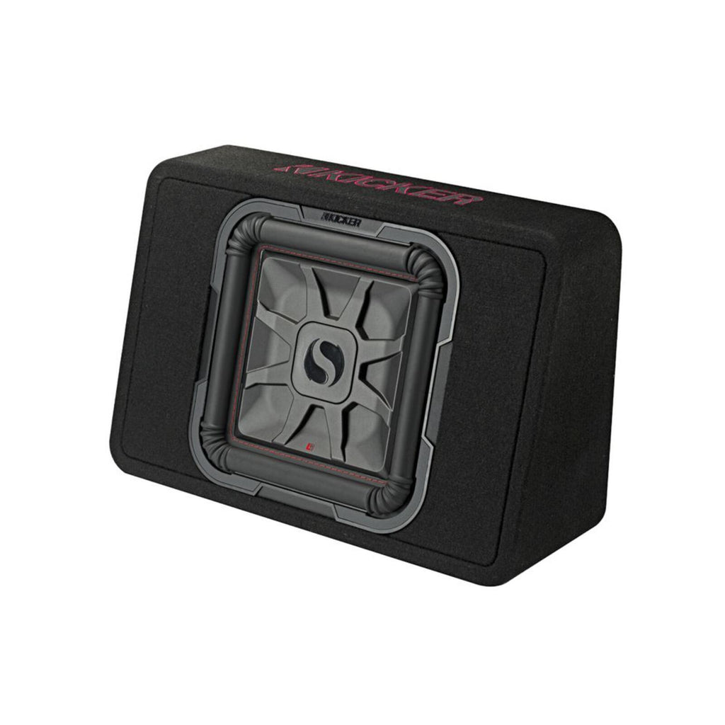 Kicker 46TL7T122 Sub 12 Inch L7T Subwoofer Thin Profile Loaded Enclosure 600w