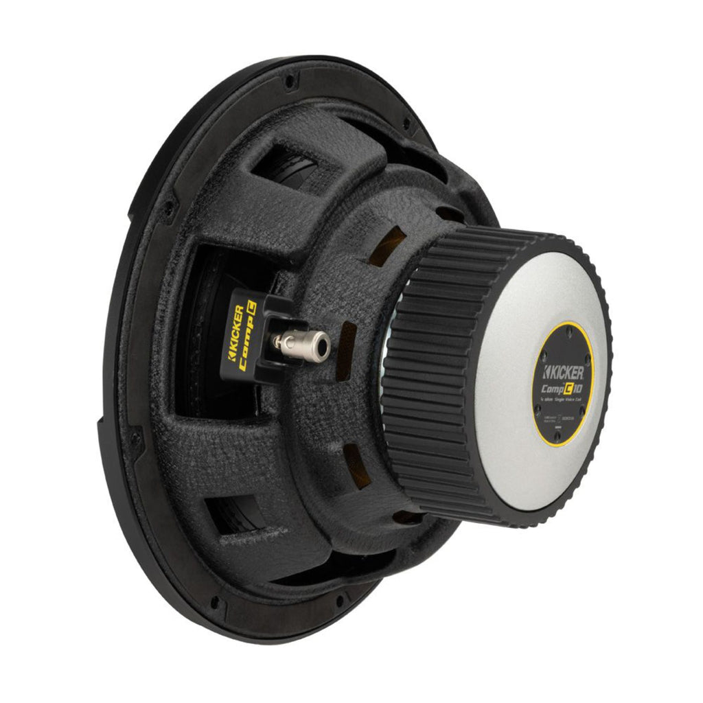Kicker 50CWCS104 Sub CompC 10 Inch Single Voice Coil Car Subwoofer 4Ohm 250w RMS