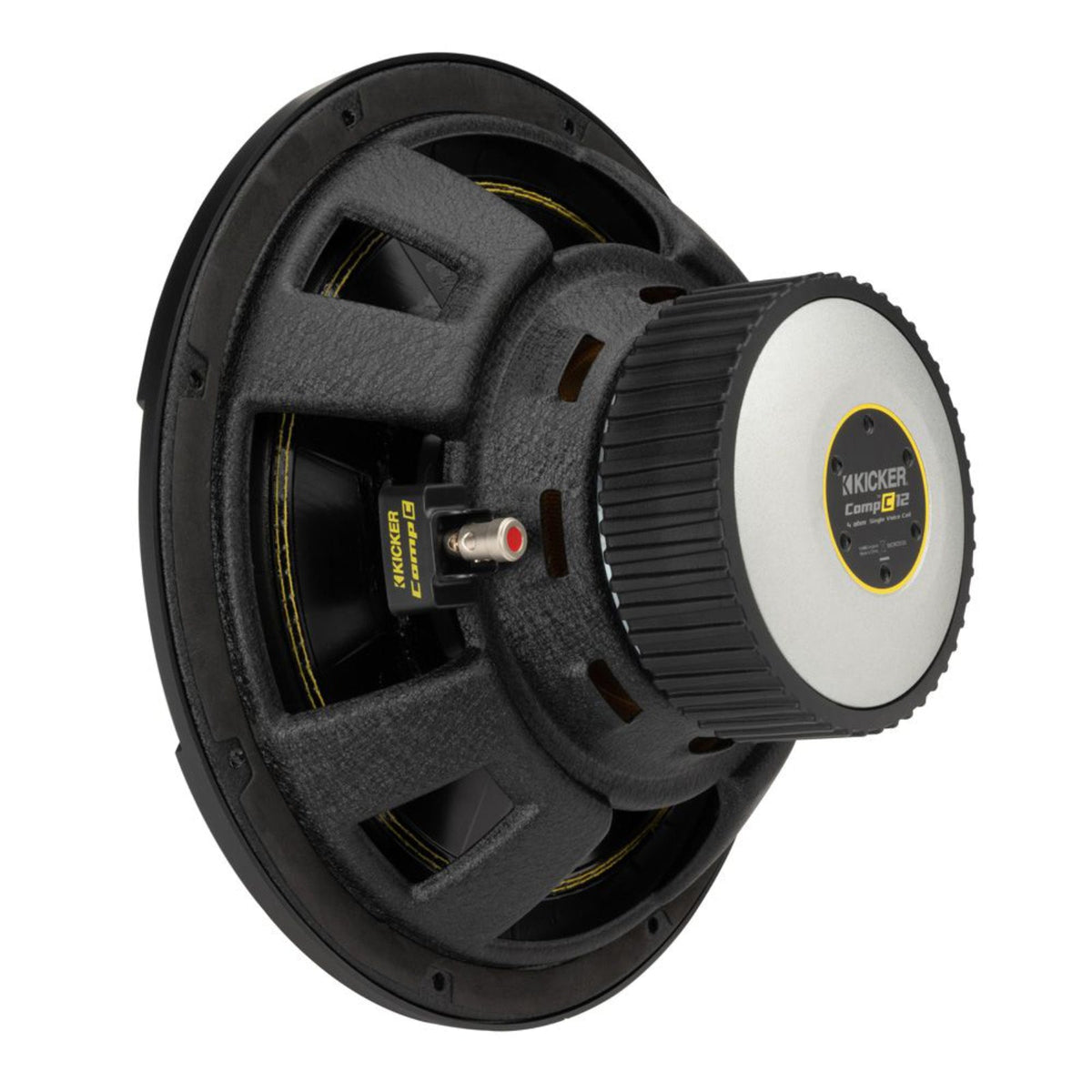 Kicker 50CWCS124 Sub CompC 12 Inch Single Voice Coil Car Subwoofer 4Ohm 300w RMS