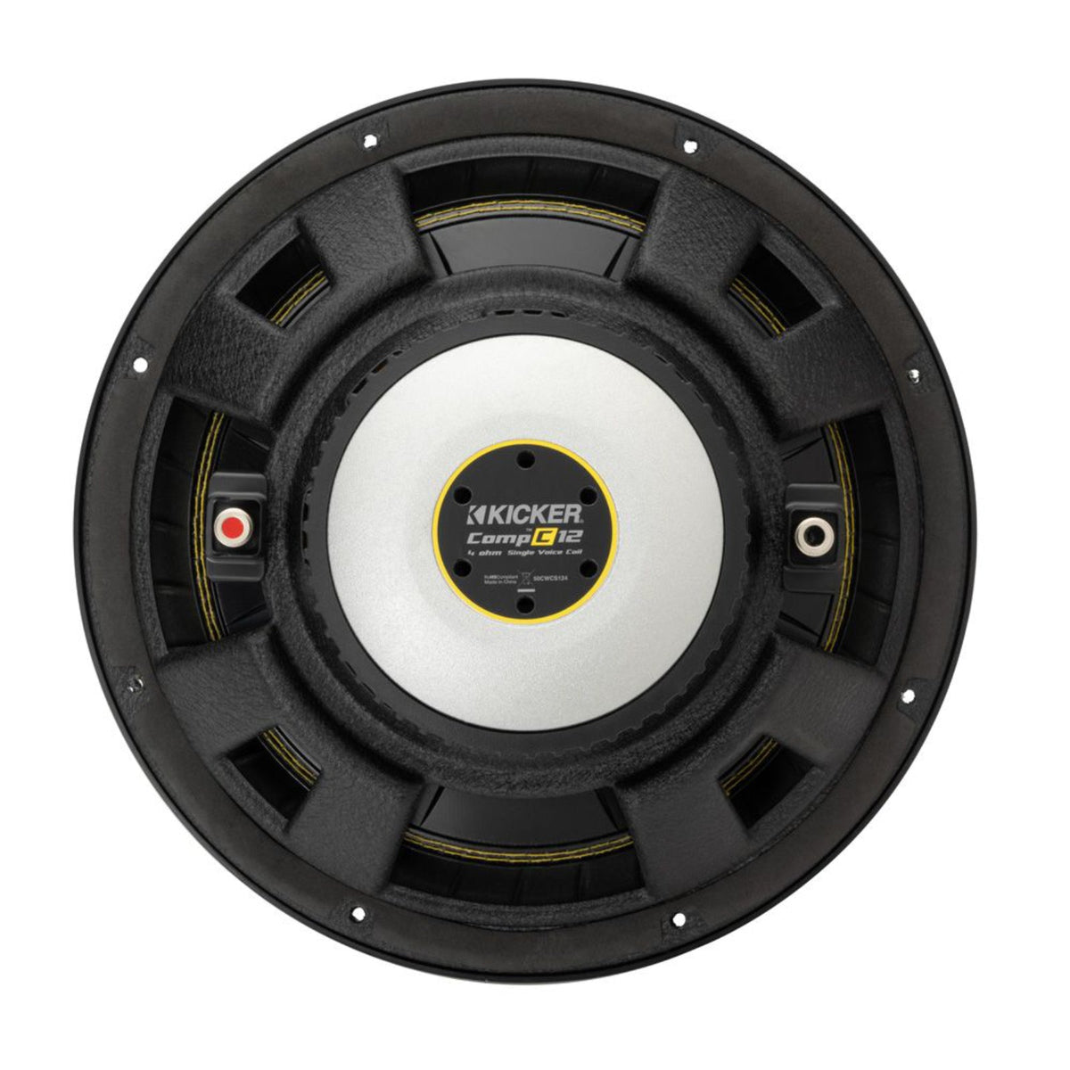 Kicker 50CWCS124 Sub CompC 12 Inch Single Voice Coil Car Subwoofer 4Ohm 300w RMS