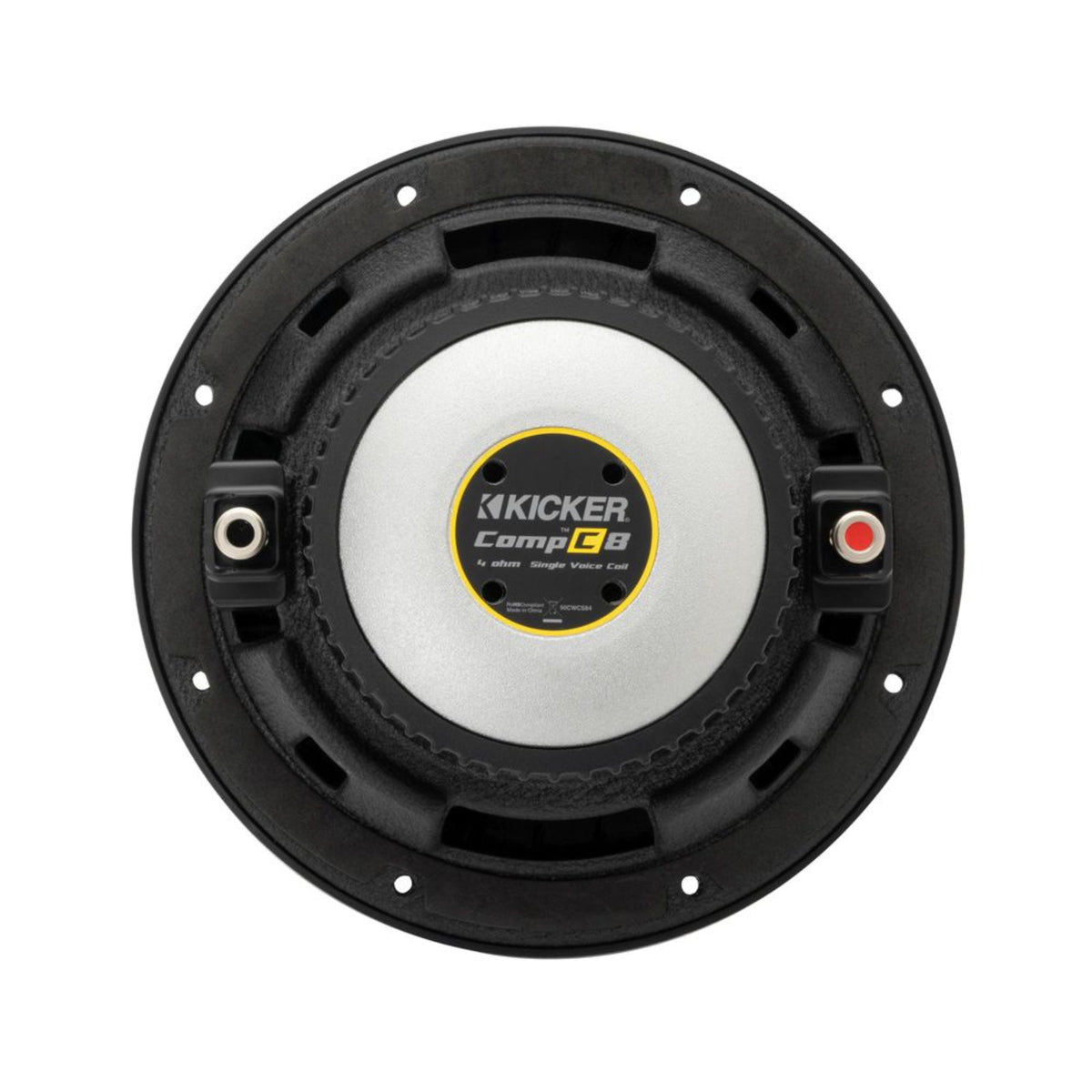 Kicker 50CWCS84 Sub CompC 8 Inch Single Voice Coil Car Subwoofer 4Ohm 200w RMS