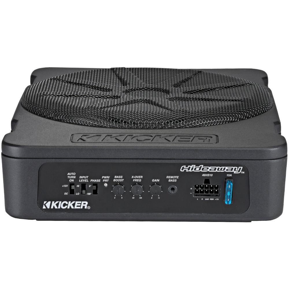 Kicker Hideaway 51HS10 Sub 10" Compact Powered Active Underseat Subwoofer 180w