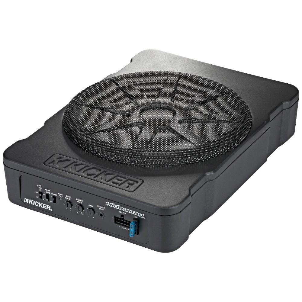 Kicker Hideaway 51HS10 Sub 10" Compact Powered Active Underseat Subwoofer 180w