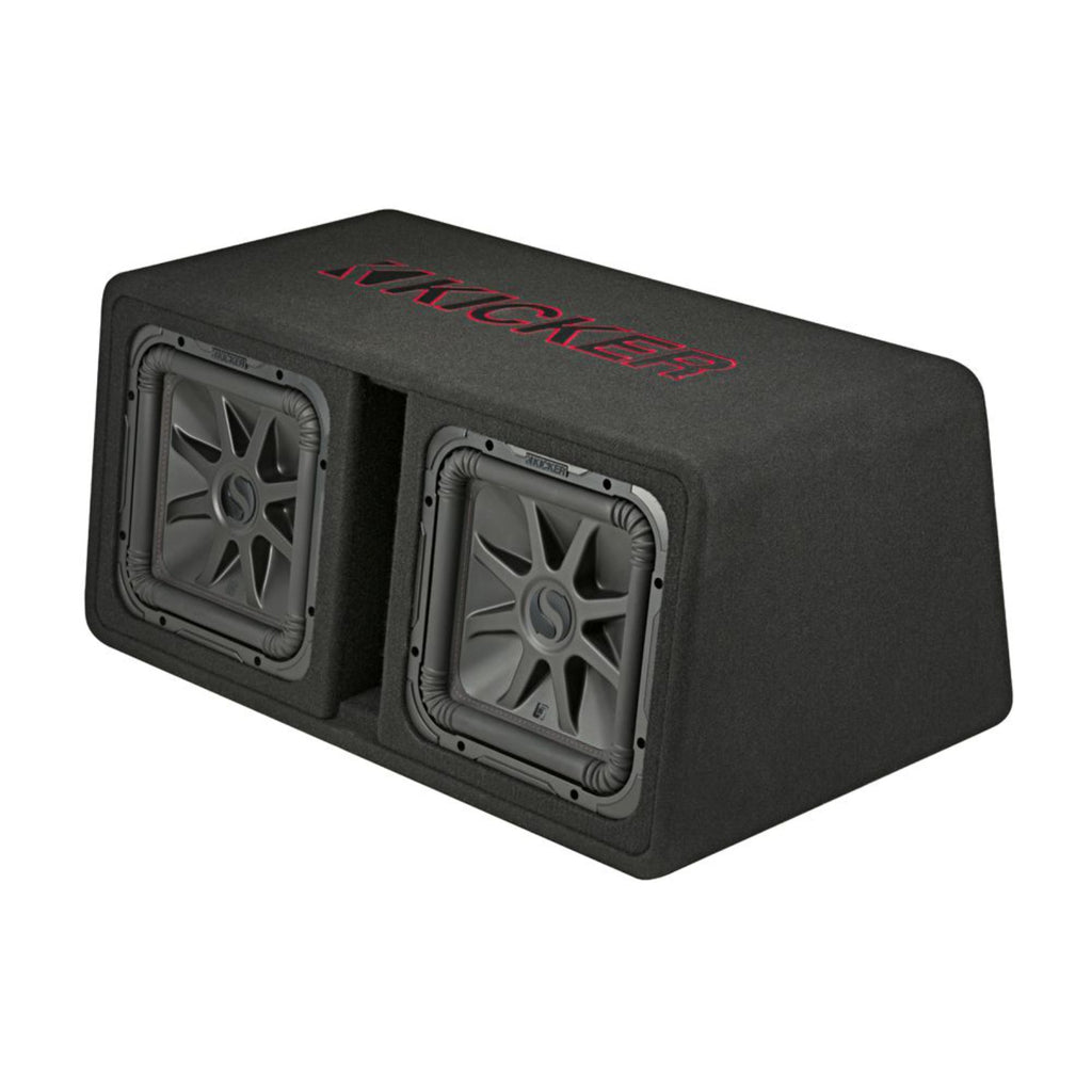 Kicker 45DL7R122 Dual 12 Inch L7R Ported Loaded Subwoofer Enclosure 1200w RMS