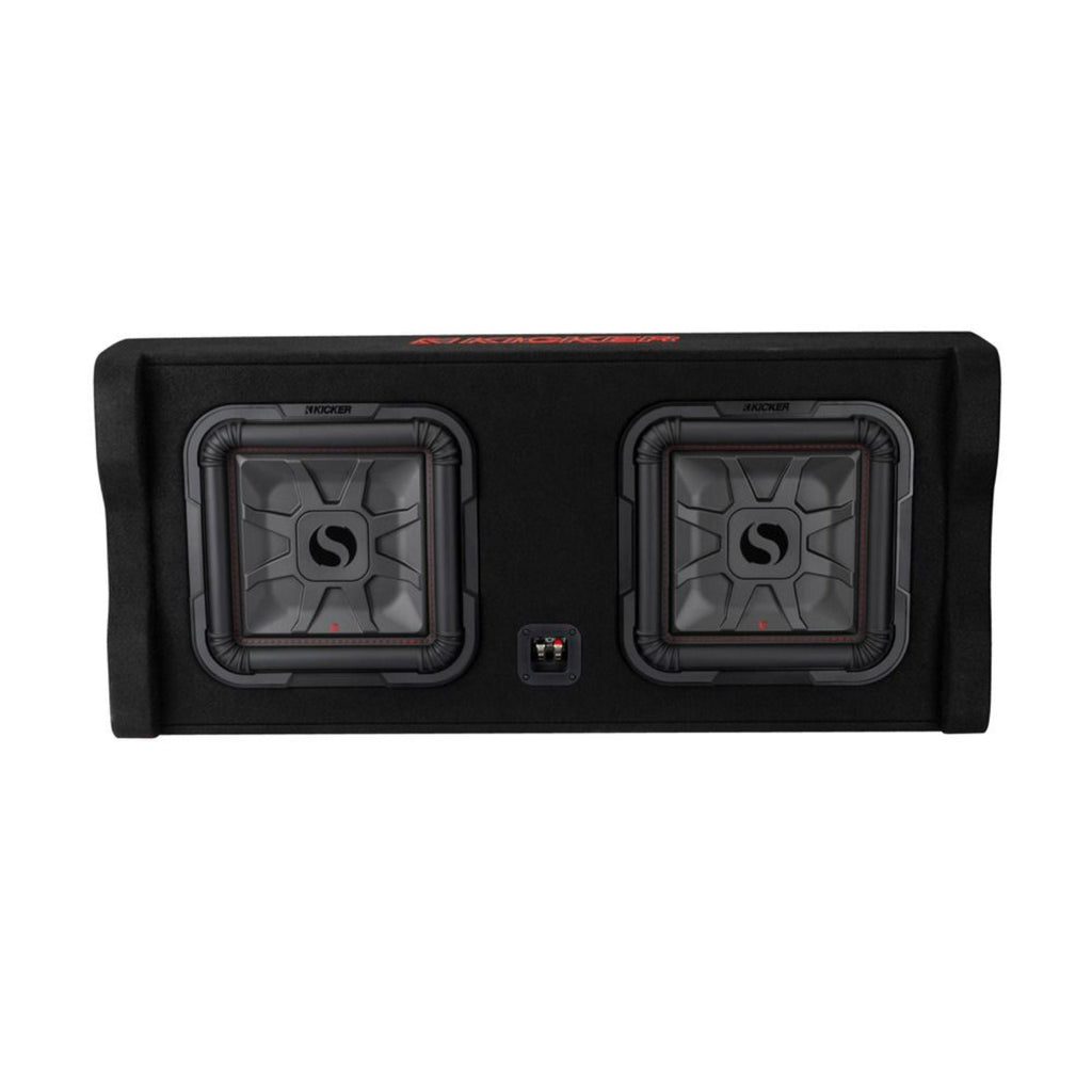 Kicker 49DL7TDF122 Dual 12 Inch L7T Subwoofer Down Firing Loaded Enclosure 1200w