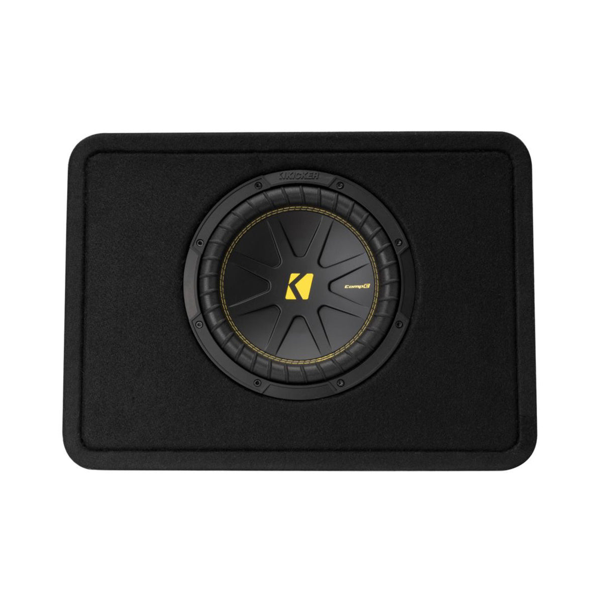 Kicker 50TCWC104 Sub 10 Inch CompC Thin Profile Loaded Subwoofer Enclosure 300w