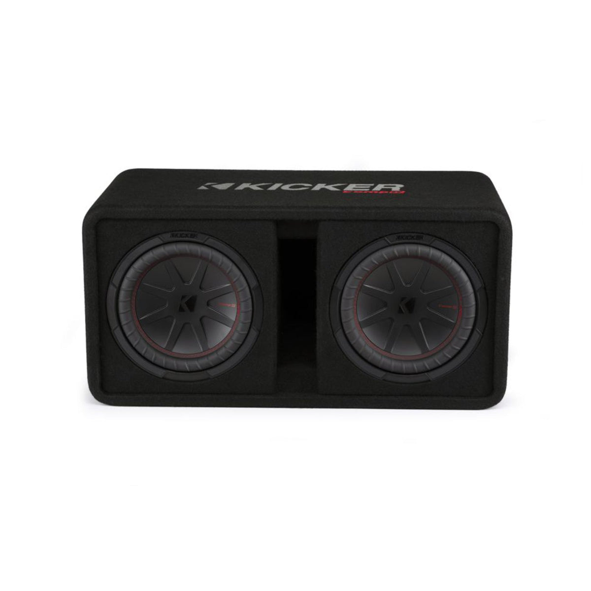 Kicker 48DCWR102 Dual 10 Inch CompR Ported Loaded Subwoofer Enclosure 800w RMS