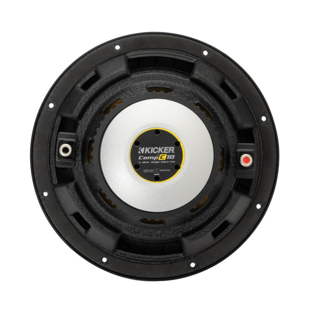Kicker 50CWCS104 Sub CompC 10 Inch Single Voice Coil Car Subwoofer 4Ohm 250w RMS