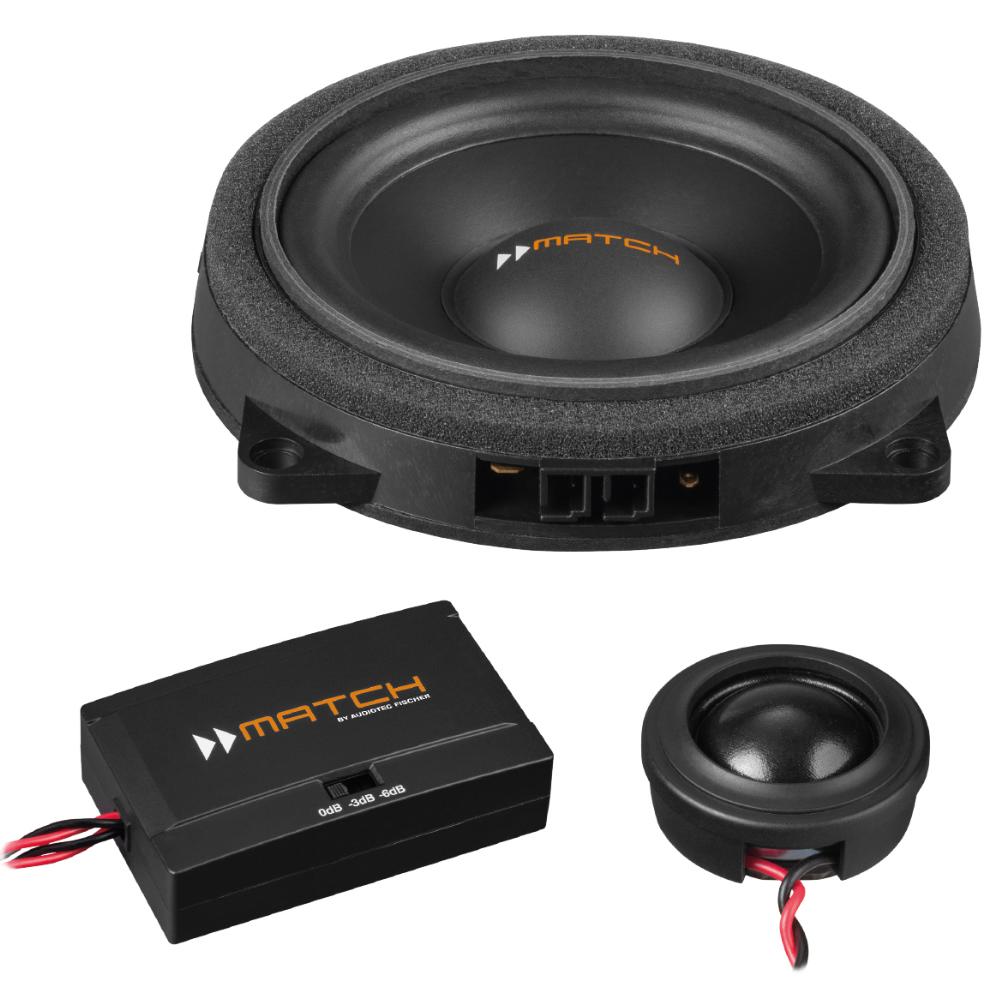 Match UP C42BMW-FRT.2 BMW 1, 2, 3, 4, 5, X Series 4 Inch Component Speakers 60w