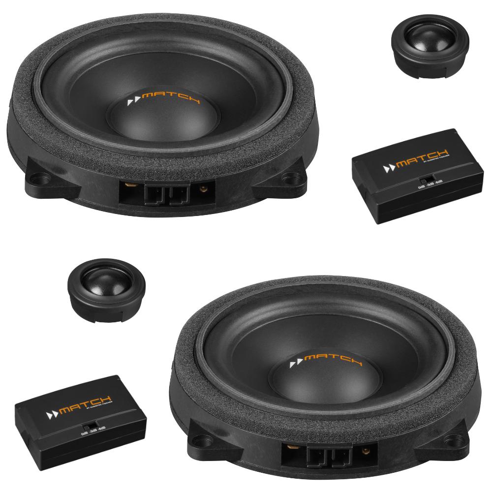 Match UP C42BMW-FRT.2 BMW 1, 2, 3, 4, 5, X Series 4 Inch Component Speakers 60w