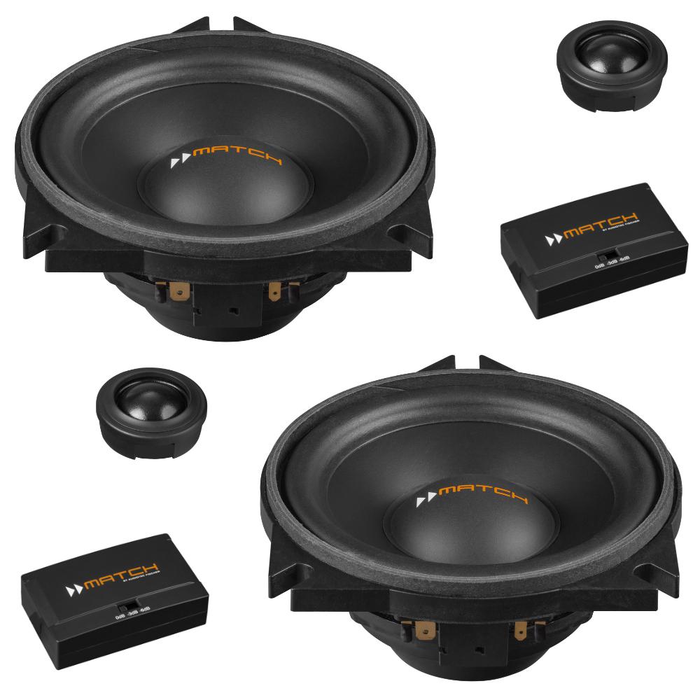Match UP C42BMW-FRT.3 BMW 1, 2, 3, 4, 5, X Series 4 Inch Component Speakers 60w