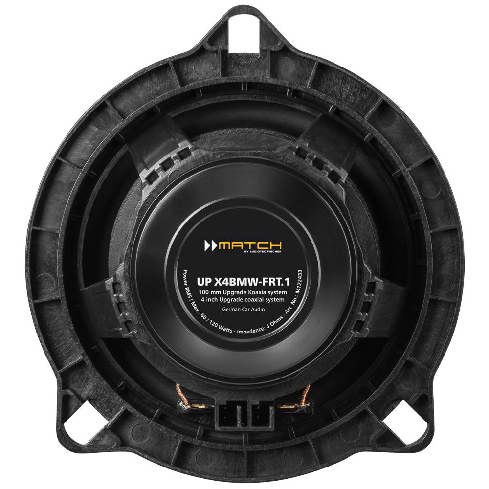 Match UP X4BMW-FRT.1 BMW 1, 2, 3, 4, 5, X Series 4 Inch Coaxial Speakers 60w RMS