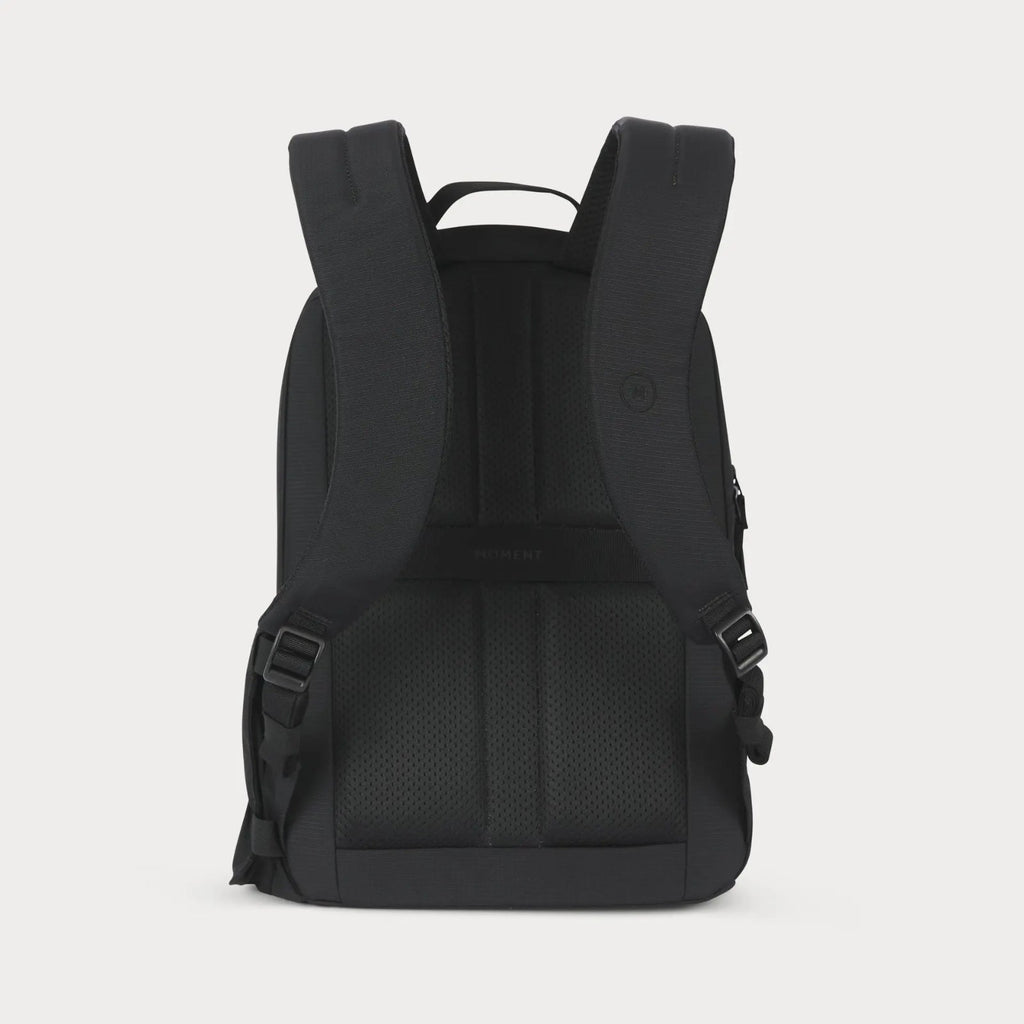 Moment Everything Backpack 17L Daypack Black Work Travel Tech Organiser Bag