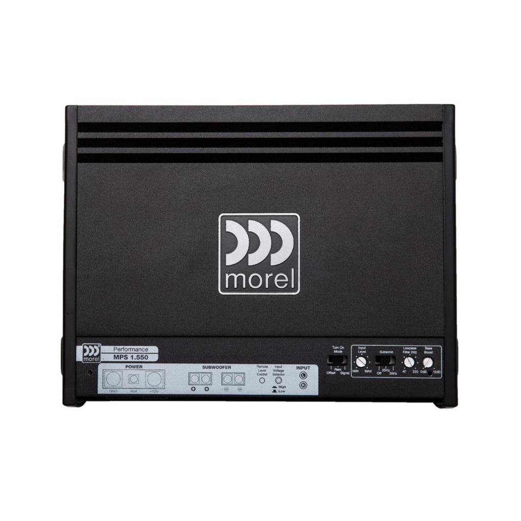 Morel MPS 1.550 Amp Monoblock Class D Mono Subwoofer Amplifier 550w RMS at 2ohms