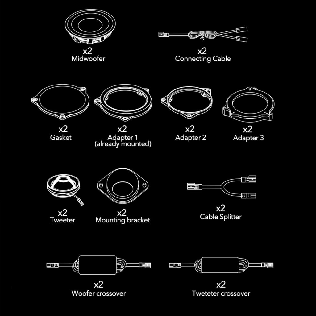 Morel BMW Integration Reference IR-BMW42 2 Way Plug & Play Component Speakers