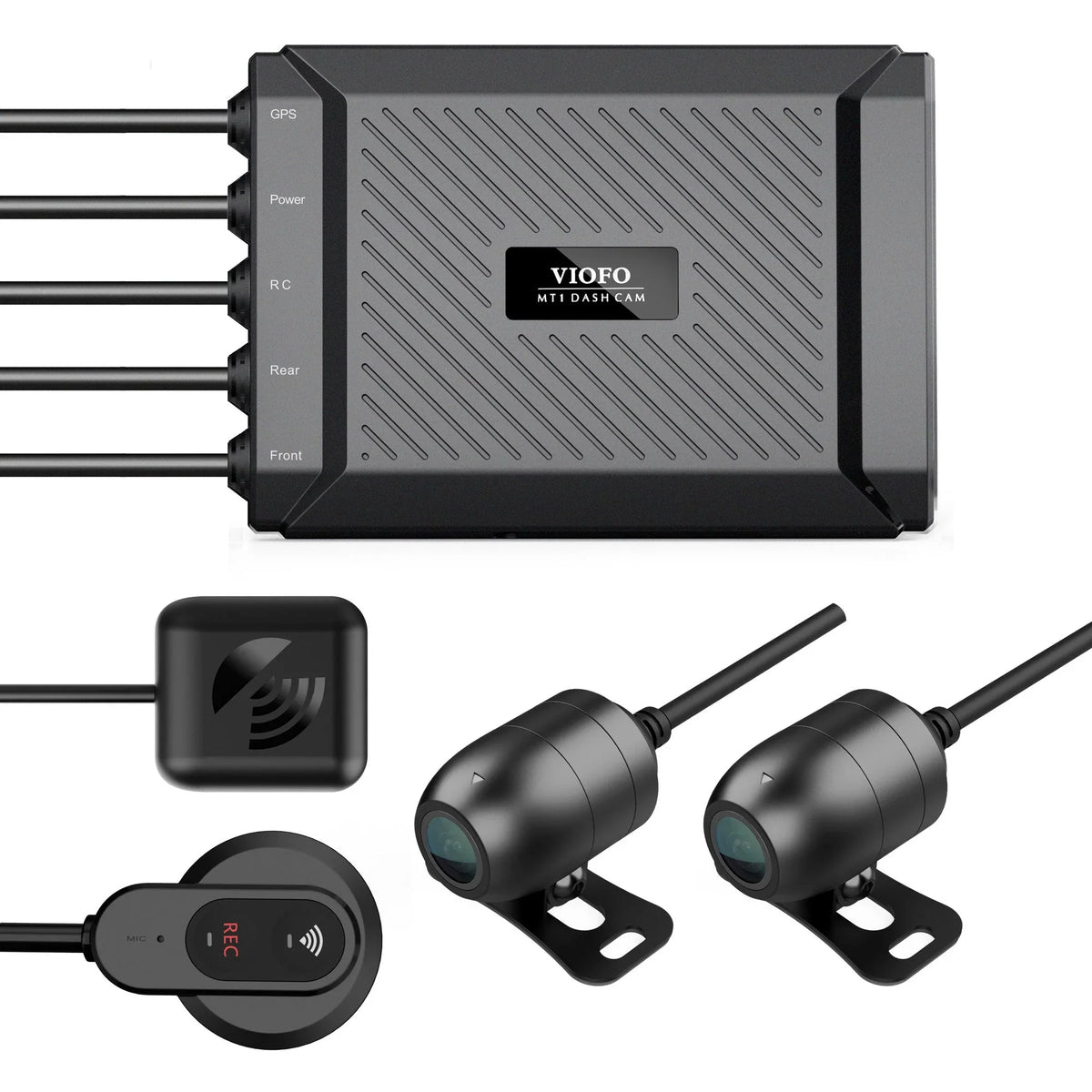 Viofo MT1 Motorcycle Dash Cam 1080p HD WiFi GPS Dual Channel Motorbike Camera