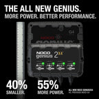 NOCO Genius2X4 6V/12V 8A 4-Bank Battery Trickle Charger Maintainer Desulfator