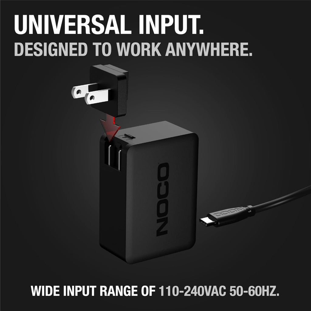 NOCO U65 65W Boost X USB-C Fast Charger for GBX45, GBX55, GBX75, and GBX155