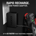 NOCO U65 65W Boost X USB-C Fast Charger for GBX45, GBX55, GBX75, and GBX155