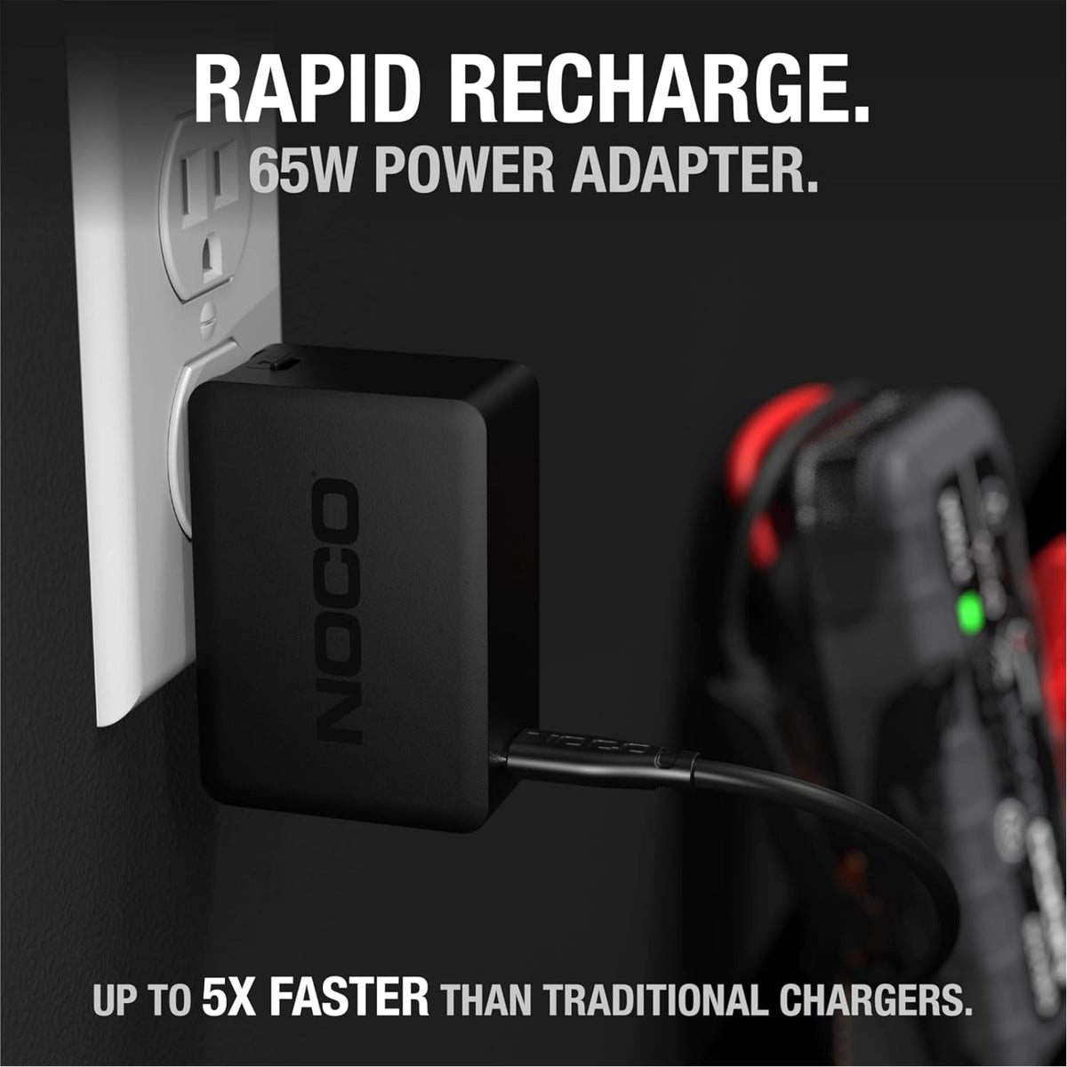 NOCO U65 65W Boost X USB-C Fast Charger for GBX45, GBX55, GBX75, and GBX155