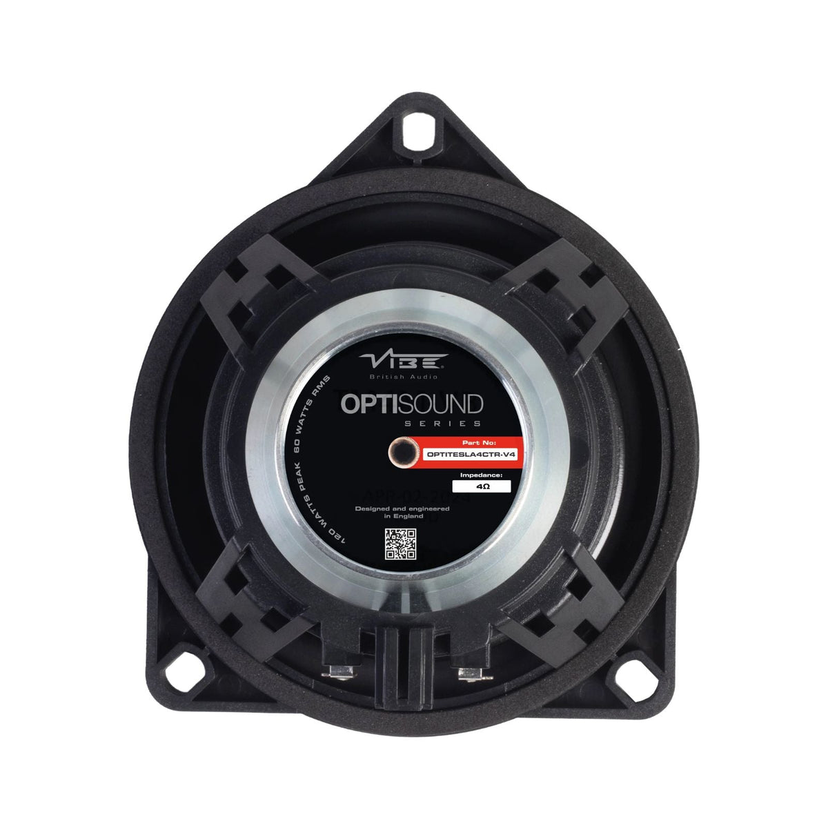 Vibe Optisound OPTITESLA4M-V4 4 Inch Tesla Mid Woofer Speaker Upgrade 60w RMS