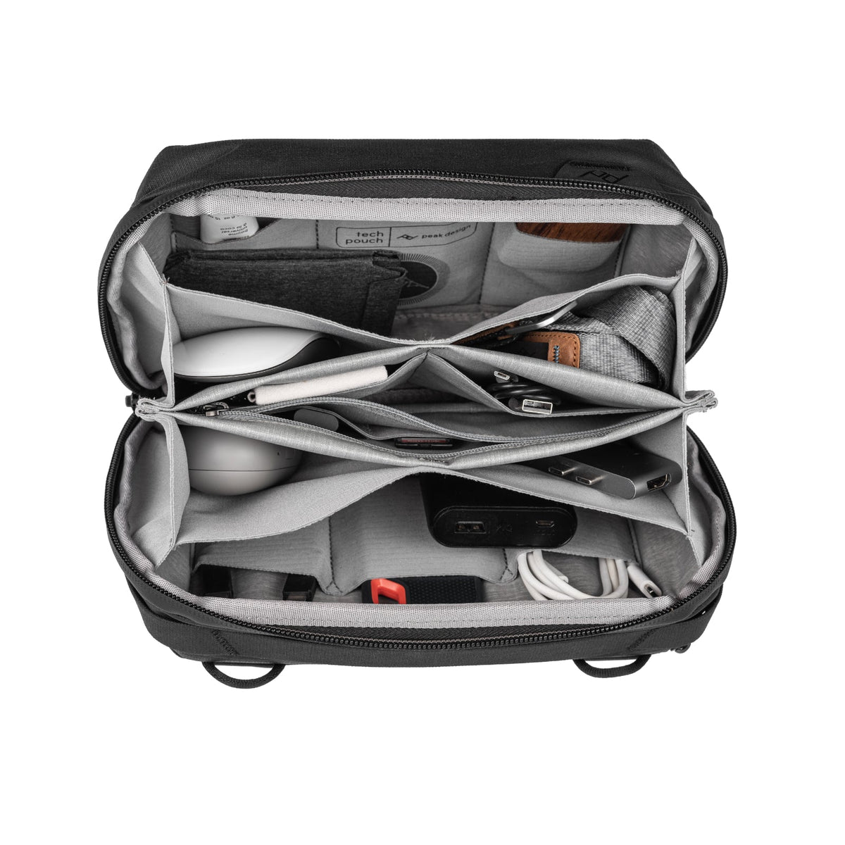 Peak Design Tech Pouch V2 Black 2L Everyday Carry Travel Organiser BTP-BK-3