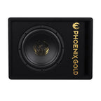 Phoenix Gold Z8AB 8 Inch Active Sub Amplified Subwoofer Enclosure 125w RMS