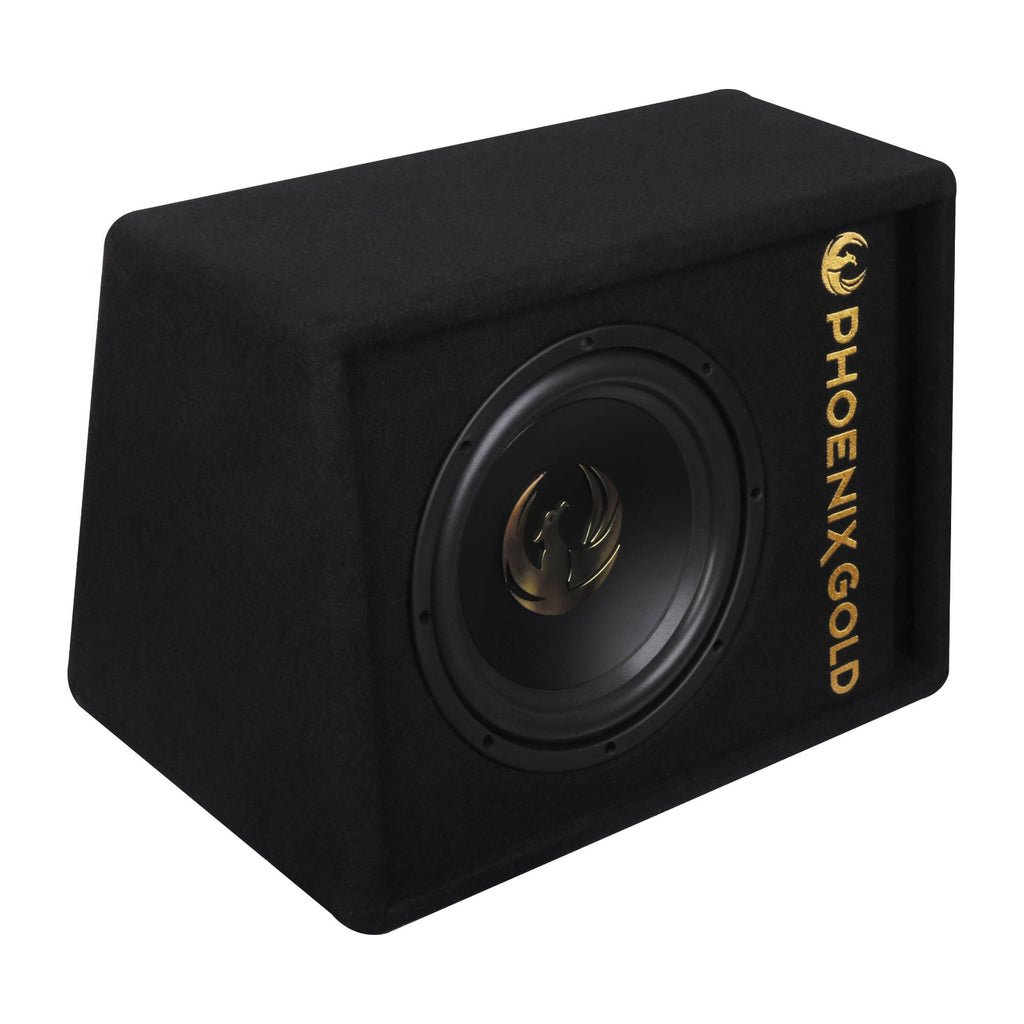 Phoenix Gold Z8AB 8 Inch Active Sub Amplified Subwoofer Enclosure 125w RMS